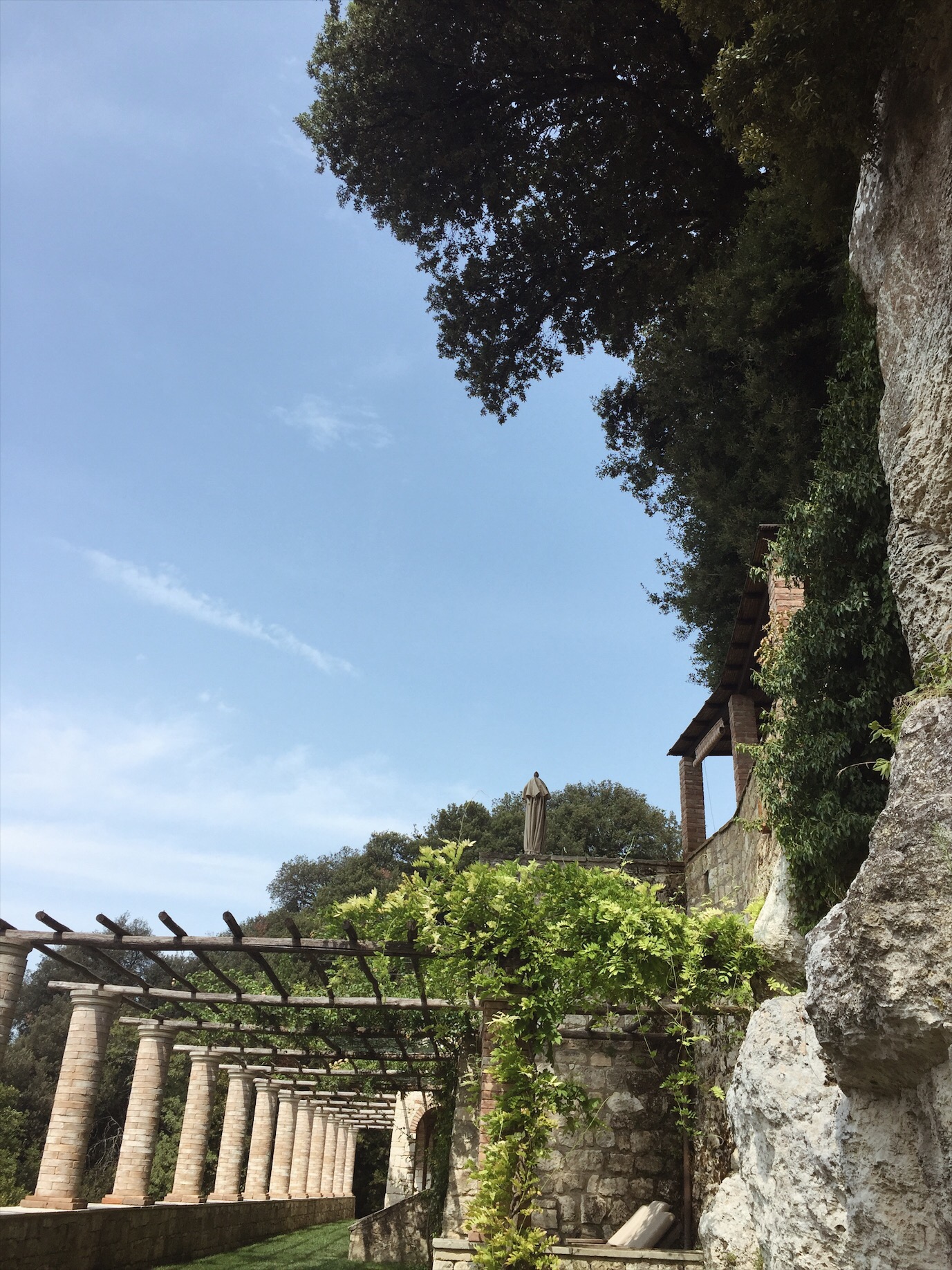The grounds of Borgo Pignano