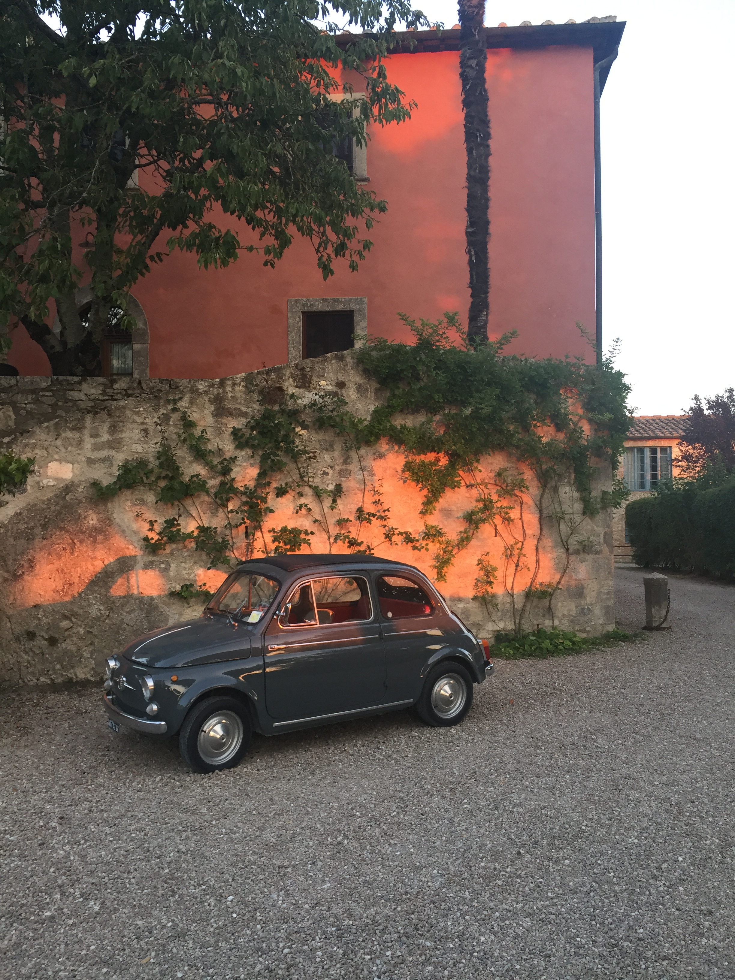 Fiat car at Borgo Pignano