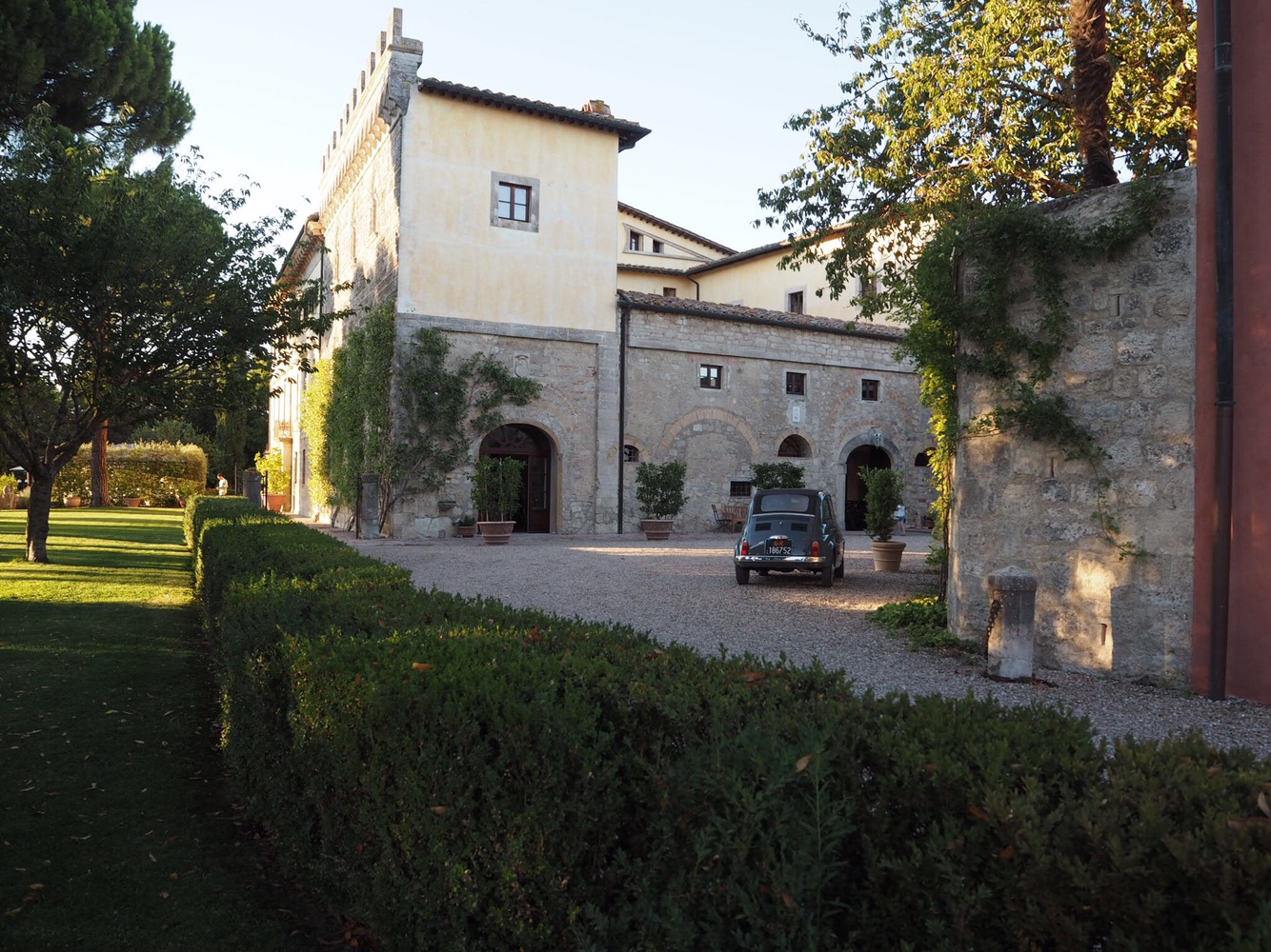 One side of the main house